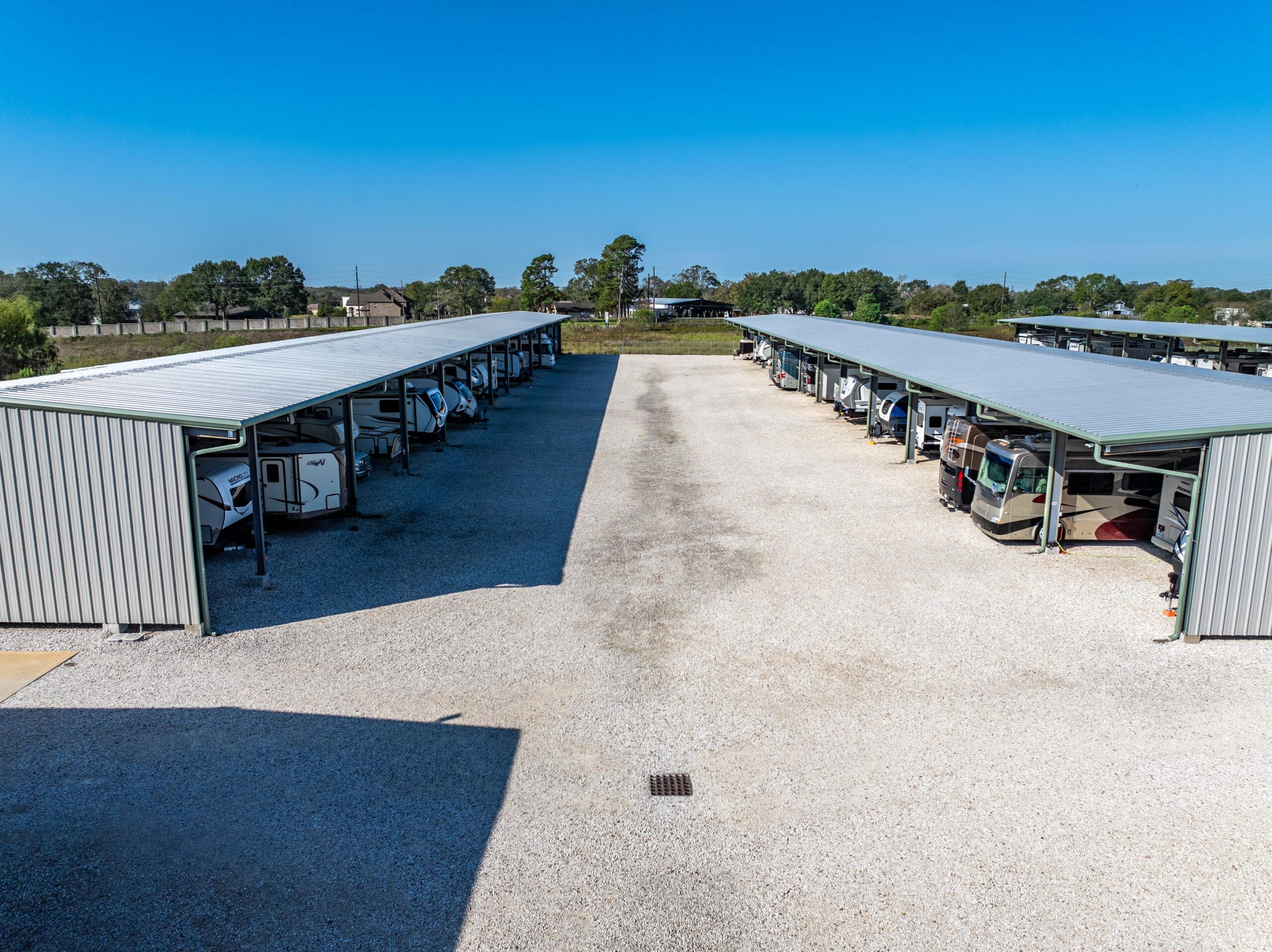 Covered RV & Boat Storage Units At Cinco Ranch