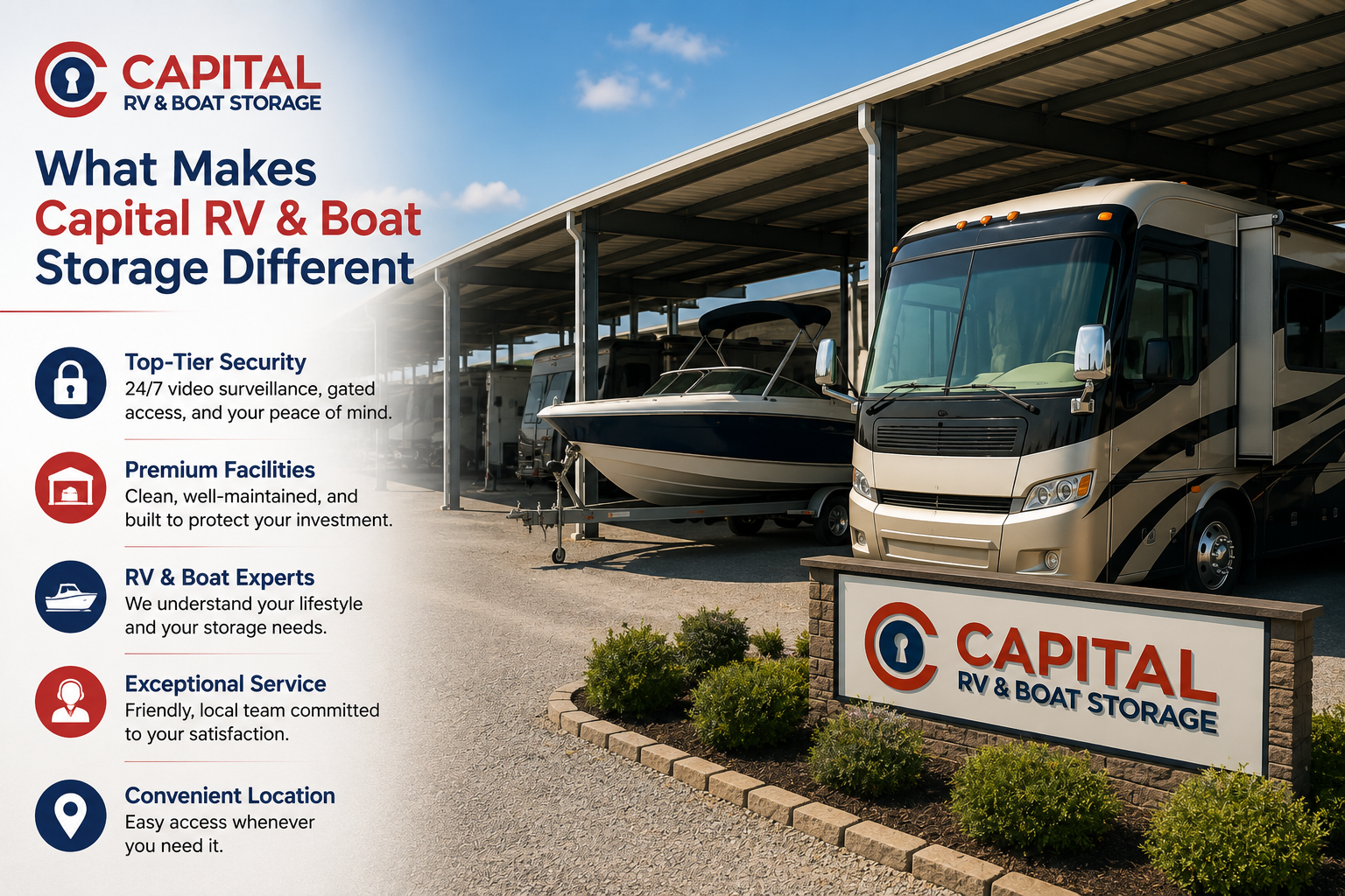 What Makes Capital RV & Boat Storage Different